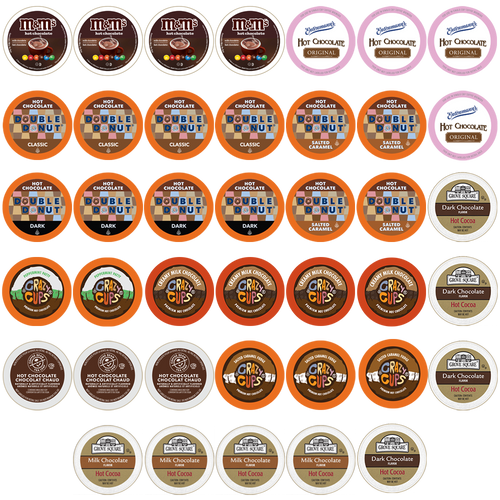 Hot Chocolate Single-Serve Cups Variety Pack Sampler