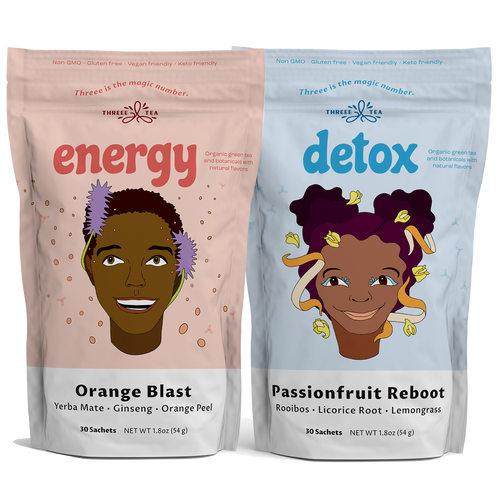 Threee Detox + Energy Combo Pack