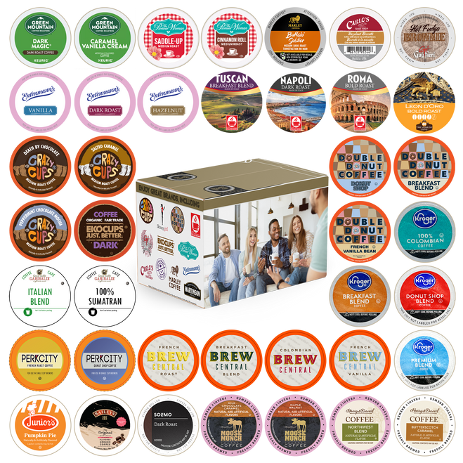 Coffee Single-Serve Cups Variety Pack Sampler