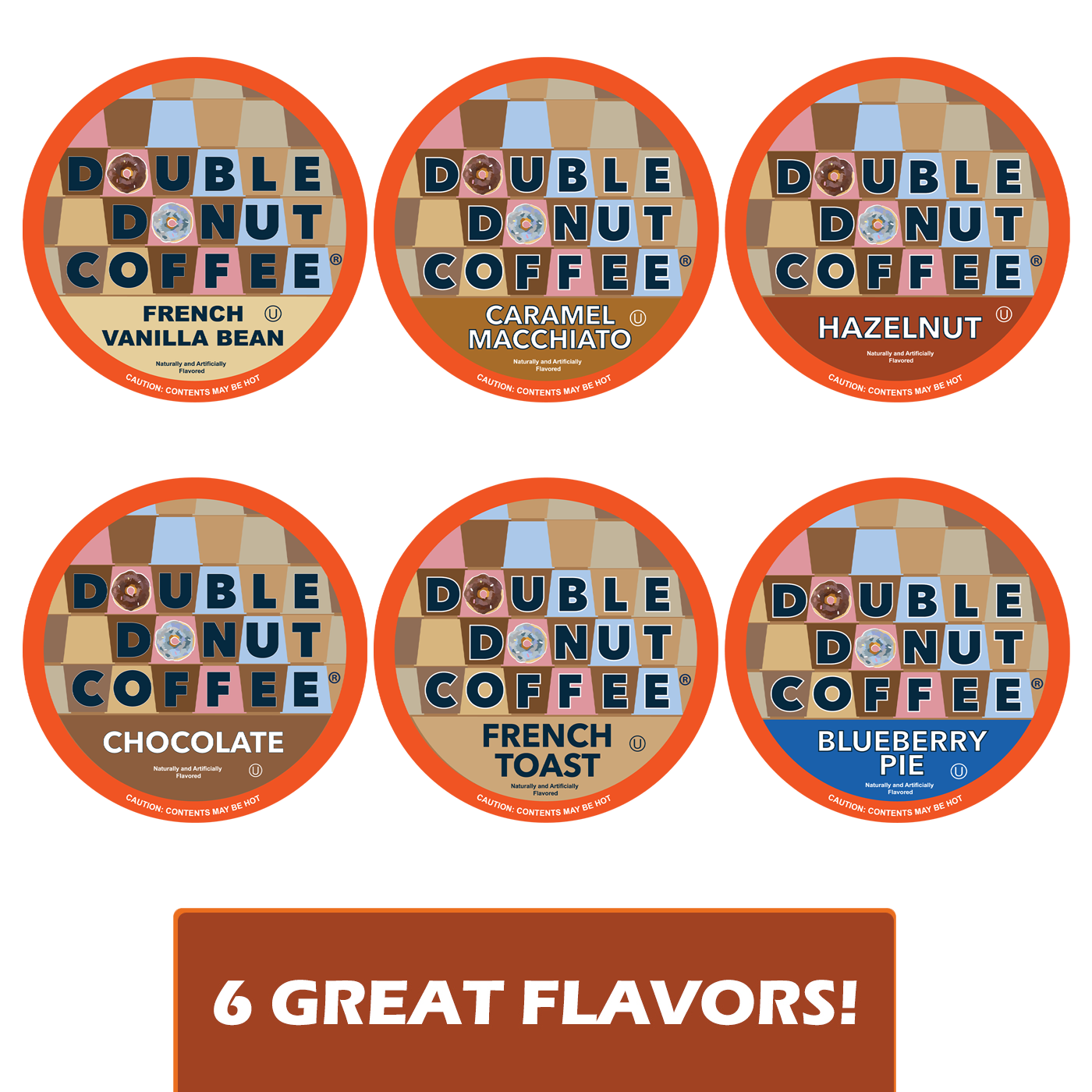 Coffee Single-Serve Cups Variety Pack Sampler - 50 Count