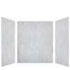 Transolid LWK606072-190 Lusso 60-in x 60-in x 72-in Glue to Wall 3-Piece Shower Wall Kit, Bellanca