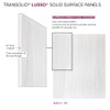Transolid LWK363672-190 Lusso 36-in x 36-in x 72-in Glue to Wall 3-Piece Shower Wall Kit, Bellanca