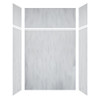 Transolid LWKX60367224-190 Lusso 60-in x 36-in x 72/24-in Glue To Wall 6-Piece Transition Shower Wall Kit, Bellanca