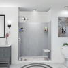 Transolid LWK604872-190 Lusso 60-in x 48-in x 72-in Glue to Wall 3-Piece Shower Wall Kit, Bellanca