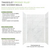 PPWKX60368412-60 Prodigy Plus 60-in x 36-in x 84/12-in Shower Wall Kit, Calcite (8-in x 16-in Horizontal Tile Pattern with Stone Color)
