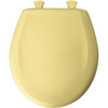 Plastic Round Slow-Close Toilet Seat in Yellow Plastic Round Slow-Close Toilet Seat in Yellow