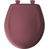 Plastic Round Slow-Close Toilet Seat in Raspberry Plastic Round Slow-Close Toilet Seat in Raspberry