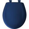 Plastic Round Slow-Close Toilet Seat in Colonial Blue Plastic Round Slow-Close Toilet Seat in Colonial Blue