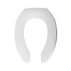 Bemis Commercial 2155SSCT 000 Plastic Elongated Toilet Seat in White