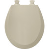 Bemis 500EC 006 Wood Round Toilet Seat in Bone Bemis 500EC 006 Wood Round Toilet Seat in Bone