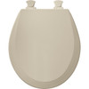 Wood Round Toilet Seat in Almond Wood Round Toilet Seat in Almond