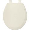 Bemis 500EC 346 Wood Round Toilet Seat in Biscuit Bemis 500EC 346 Wood Round Toilet Seat in Biscuit
