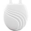 Mayfair 27EC 000 Wood Round Toilet Seat in White Mayfair 27EC 000 Wood Round Toilet Seat in White