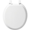 Bemis 400TTA 000 Wood Round Toilet Seat in White Bemis 400TTA 000 Wood Round Toilet Seat in White
