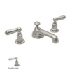 Rohl U.3705L-STN-2 Widespread Bathroom Faucet and Pop-Up Drain in Satin Nickel