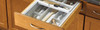 TW1517-1-W Tableware Tray 15.25 in w. x 2.25 in h. x 21 in d. White