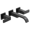 65880LF Wall Mount Bathroom Faucet with Lever Handles in Matte Black 65880LF Wall Mount Bathroom Faucet with Lever Handles in Matte Black