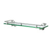 Tempered Glass Railing Shelf in Polished Brass Tempered Glass Railing Shelf in Polished Brass