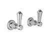 Rohl U.3750LSP-APC-2 Pair of 1/2in Concealed Wall Valves in Polished Chrome