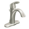 Moen 6400BN Single Handle Single Hole Bathroom Faucet in Brushed Nickel