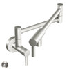 Wall Mounted Pot Filler Kitchen Faucet in Spot Resist Stainless