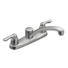 Moen 7906 Double Handle Kitchen Faucet in Chrome