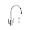 Rohl U.4312LS-APC-2 Kitchen Faucet in Polished Chrome