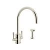 Rohl U.4312LS-PN-2 Kitchen Faucet in Polished Nickel