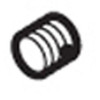 Moen Commercial 104449 Vandal-Resistant Screws With O-Ring & Key For Flush Valve (12/Bag)