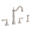 Widespread Kitchen Faucet in Satin Nickel