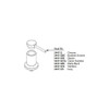 Moen 344112 Soap/Lotion Dispenser Head Kit in Chrome