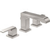 Two Handle Widespread Lavatory - Metal Pop-Up - Less Handles in Brilliance Stainless