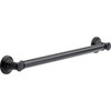 Traditional Decorative ADA Grab Bar - 24in in Venetian Bronze