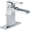 Single Handle Lavatory Faucet with Channel Spout - Metal Pop-Up in Polished Chrome