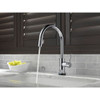 Single Handle Pull-Down Kitchen Faucet with Touch2O Technology in Polished Chrome