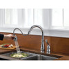 Single Handle Pull-Down Kitchen Faucet in Polished Chrome