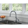Single Handle Pull-Down Kitchen Faucet in Polished Chrome