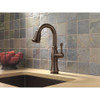 Single Handle Pull-Down Bar/Prep Faucet with Touch2O Technology in Venetian Bronze