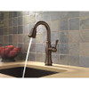 Single Handle Pull-Down Bar/Prep Faucet with Touch2O Technology in Venetian Bronze