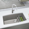 19.5-In X 32-In Single-Basin Granite Undermount Residential Kitchen Sink in Truffle 19.5-In X 32-In Single-Basin Granite Undermount Residential Kitchen Sink in Truffle