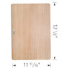 17.43-in L x 11.375-in W Wood Cutting Board in Ash 17.43-in L x 11.375-in W Wood Cutting Board in Ash