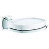 Grohe 40628000 Grandera Holder with Ceramic Soap Dish in Chrome Grohe 40628000 Grandera Holder with Ceramic Soap Dish in Chrome