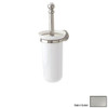 Wall Mounted Toilet Brush Holder in Satin Nickel