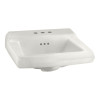Wall Mounted Lavatory Sink for Wall Handers (included) in White
