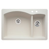 Blanco 440201-2 22-In X 33-In Double-Basin Granite Drop-In Or Undermount 2-Hole Residential Kitchen Sink in Biscuit Blanco 440201-2 22-In X 33-In Double-Basin Granite Drop-In Or Undermount 2-Hole Residential Kitchen Sink in Biscuit