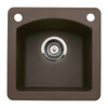 Bar Sink 2-Hole, Silgranit II in Cafe Brown