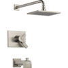Delta T17453-SS Dual Function Pressure Balanced Bath and Shower Trim with Internal Volumn Control Less Rough-in in Brilliance Stainless