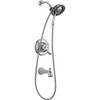 Dual Function Pressure Balanced Bath and Shower Trim with In2ition 2-in-1 Hand Shower and Integrated Volume Control Less Rough-in in Polished Chrome