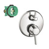 Hansgrohe K04449-01850CR Metris C Pressure Balance Trim with Diverter with Rough-In in Chrome