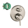 Hansgrohe K15752-01850BN Ecostat C Thermostatic Trim with Volume Control with Rough-In in Brushed Nickel